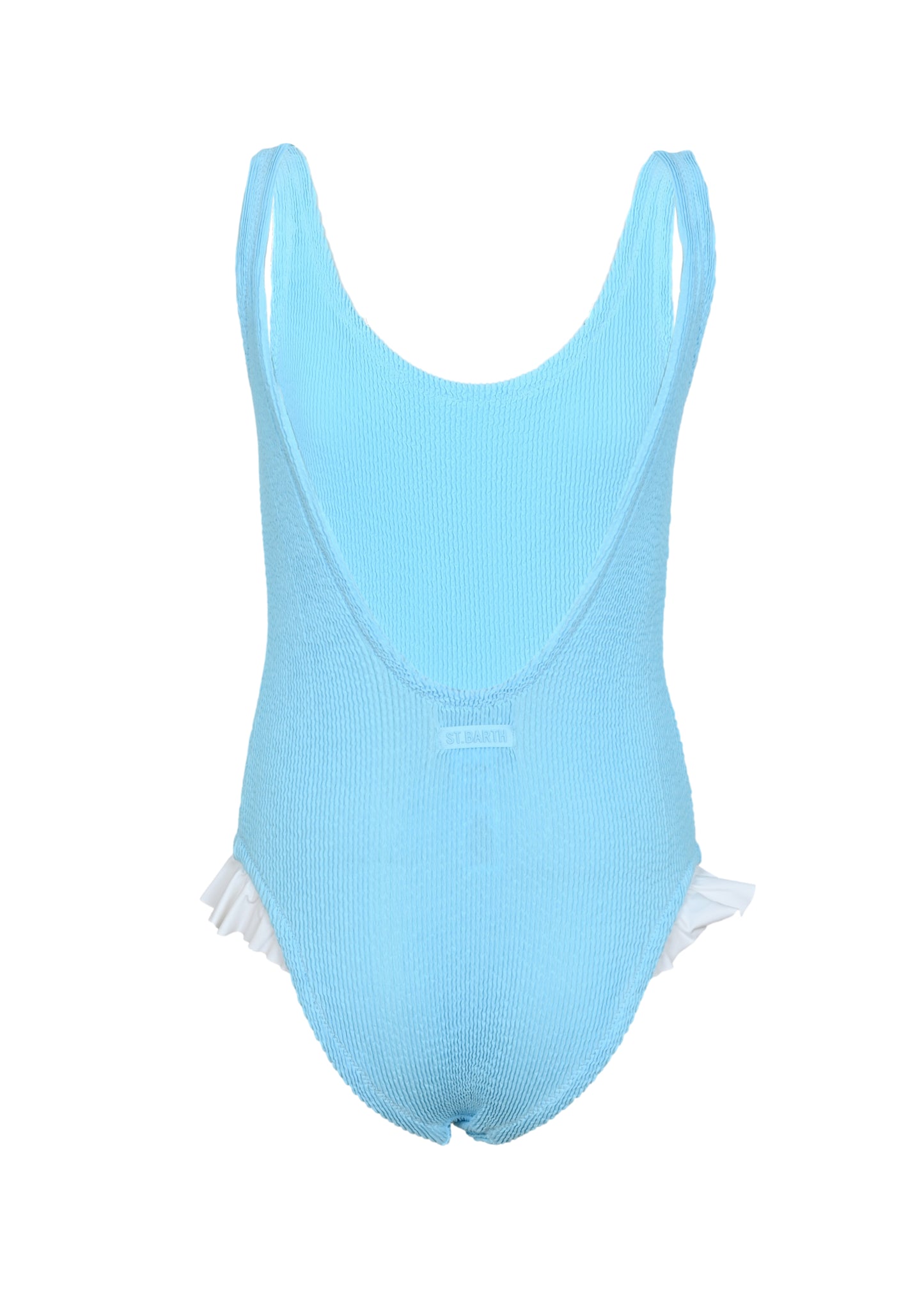 Load image into Gallery viewer, Tiana Light Blue Crinkle One-Piece Swimsuit - One Piece
