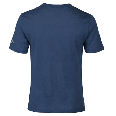 Alex Linen T-Shirt with Pocket Marine Blue - Top