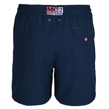 Comfort Palm Navy Blue/Neon Yellow - Men’s Swim Shorts