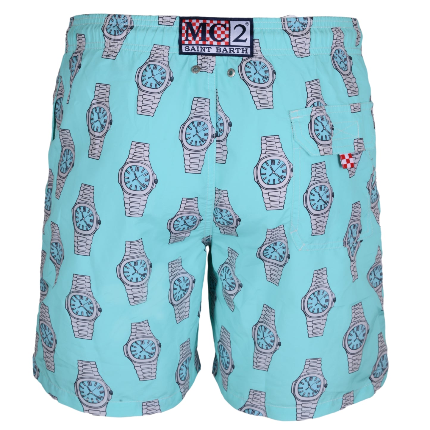 Load image into Gallery viewer, Gustavia Pop Class Watch Turquoise Mens Swimshorts - Men’s Swim Shorts
