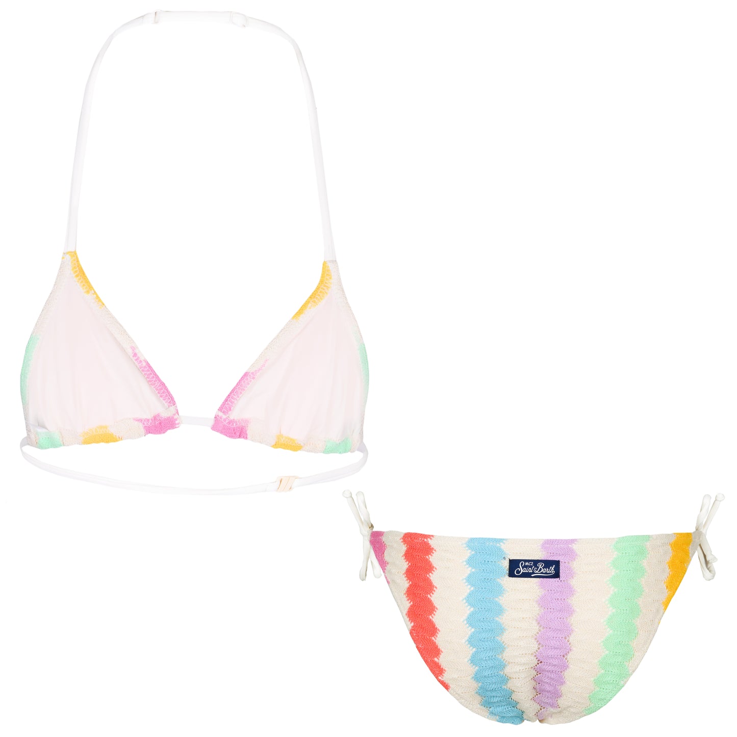 Load image into Gallery viewer, Holly Triangle Bikini Rachel Wave Pastel Multicolour - Girls Bikini
