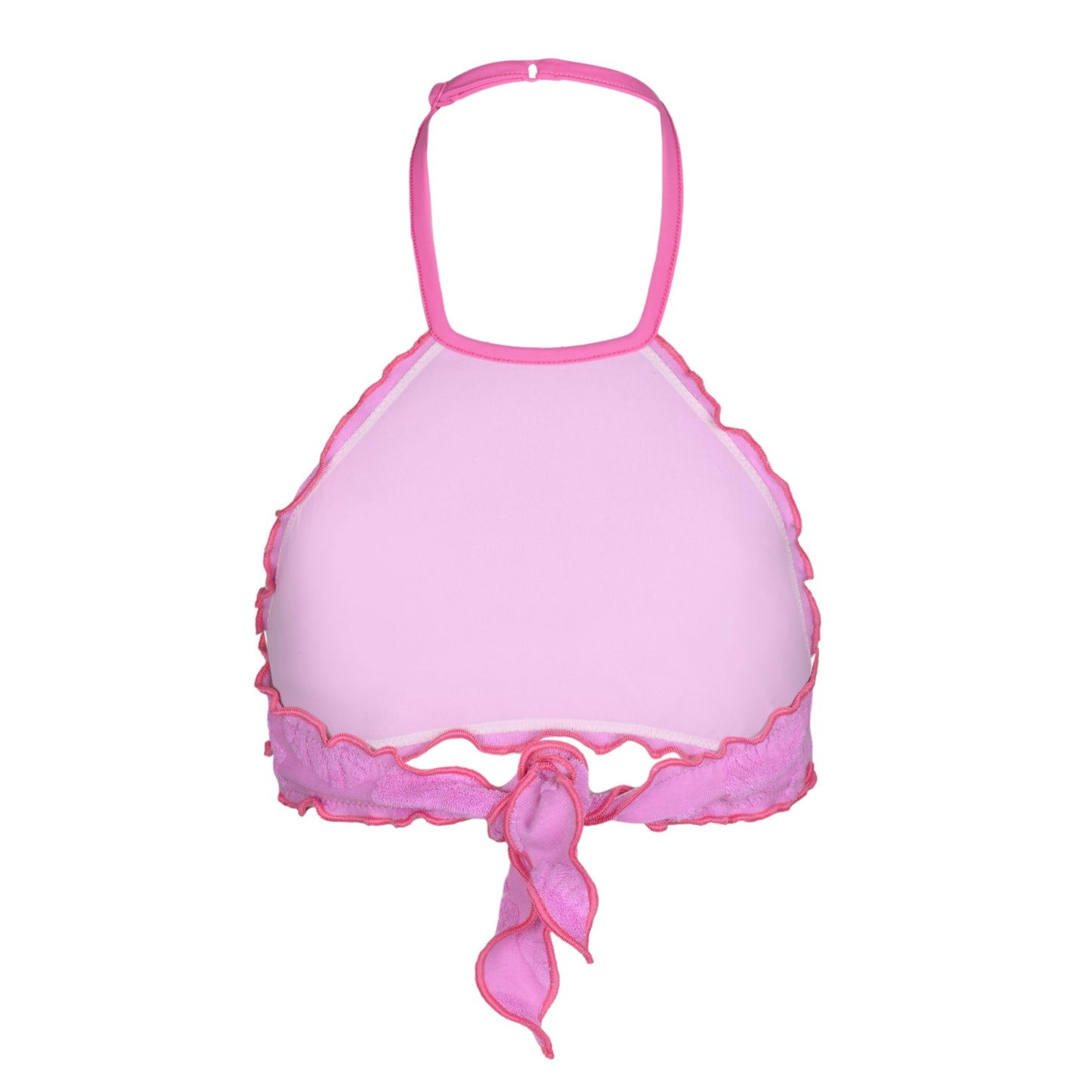 Load image into Gallery viewer, Hope Frou Frou Girls Bikini Terry Embossed Leaf Pink - Girls Bikini
