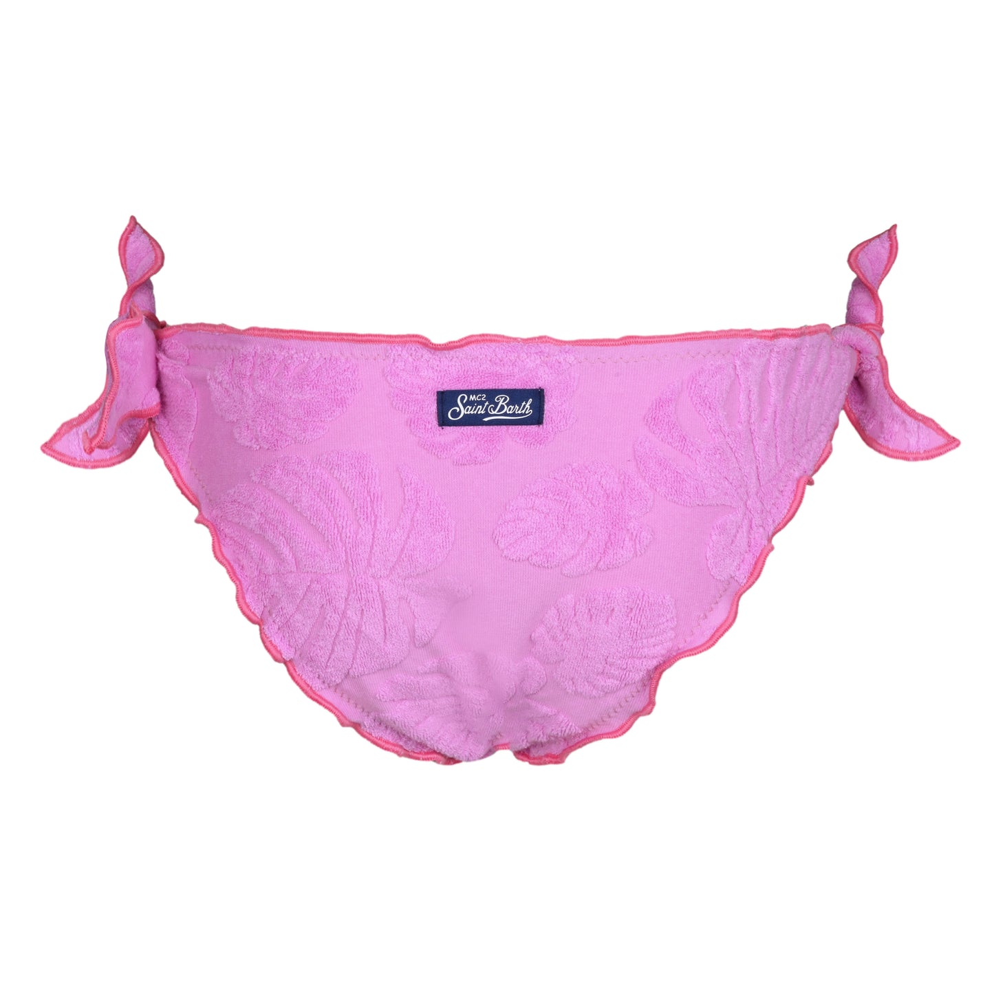 Load image into Gallery viewer, Hope Frou Frou Girls Bikini Terry Embossed Leaf Pink - Girls Bikini
