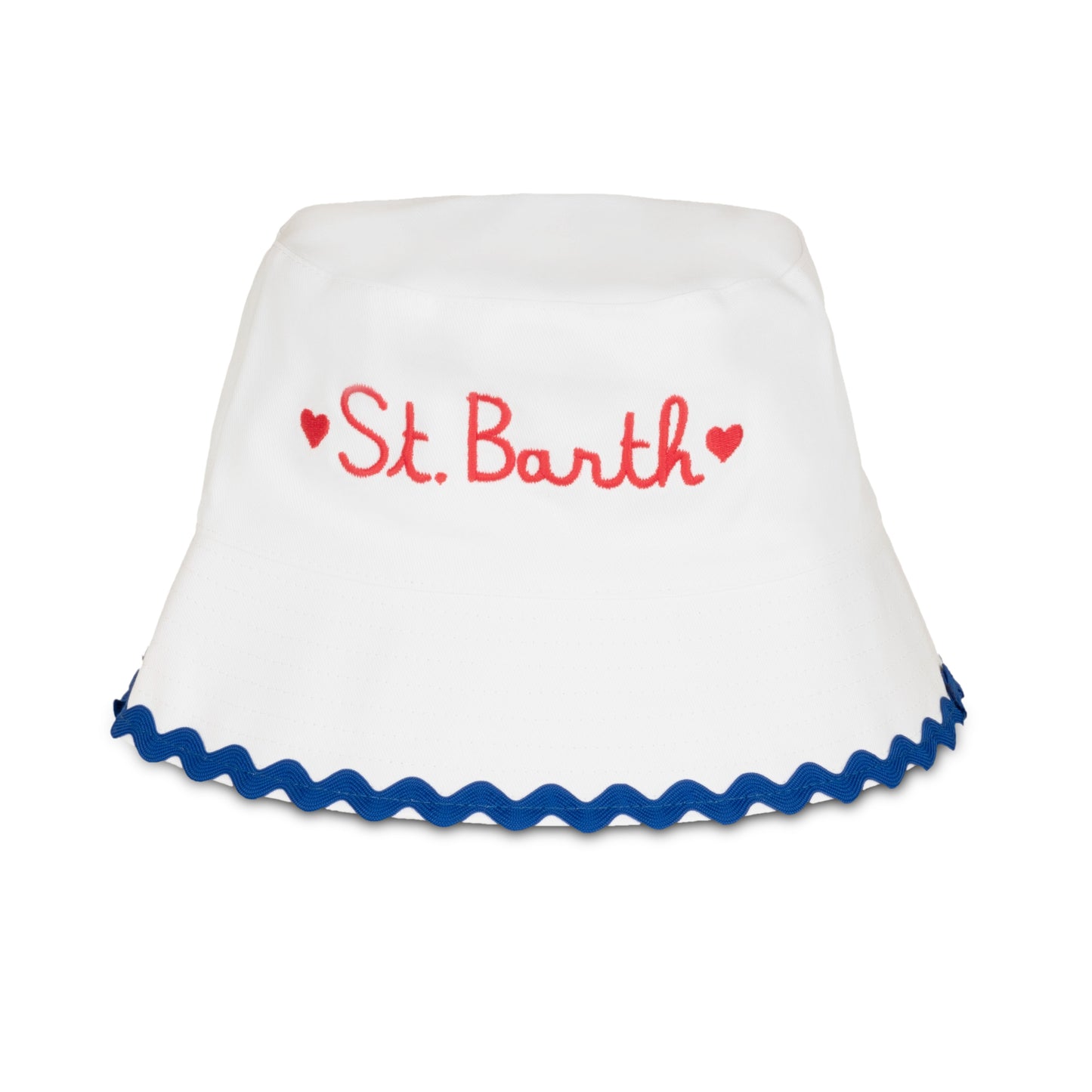 Load image into Gallery viewer, James Bucket Hat White/Blue Wave - ONE SIZE - Hat
