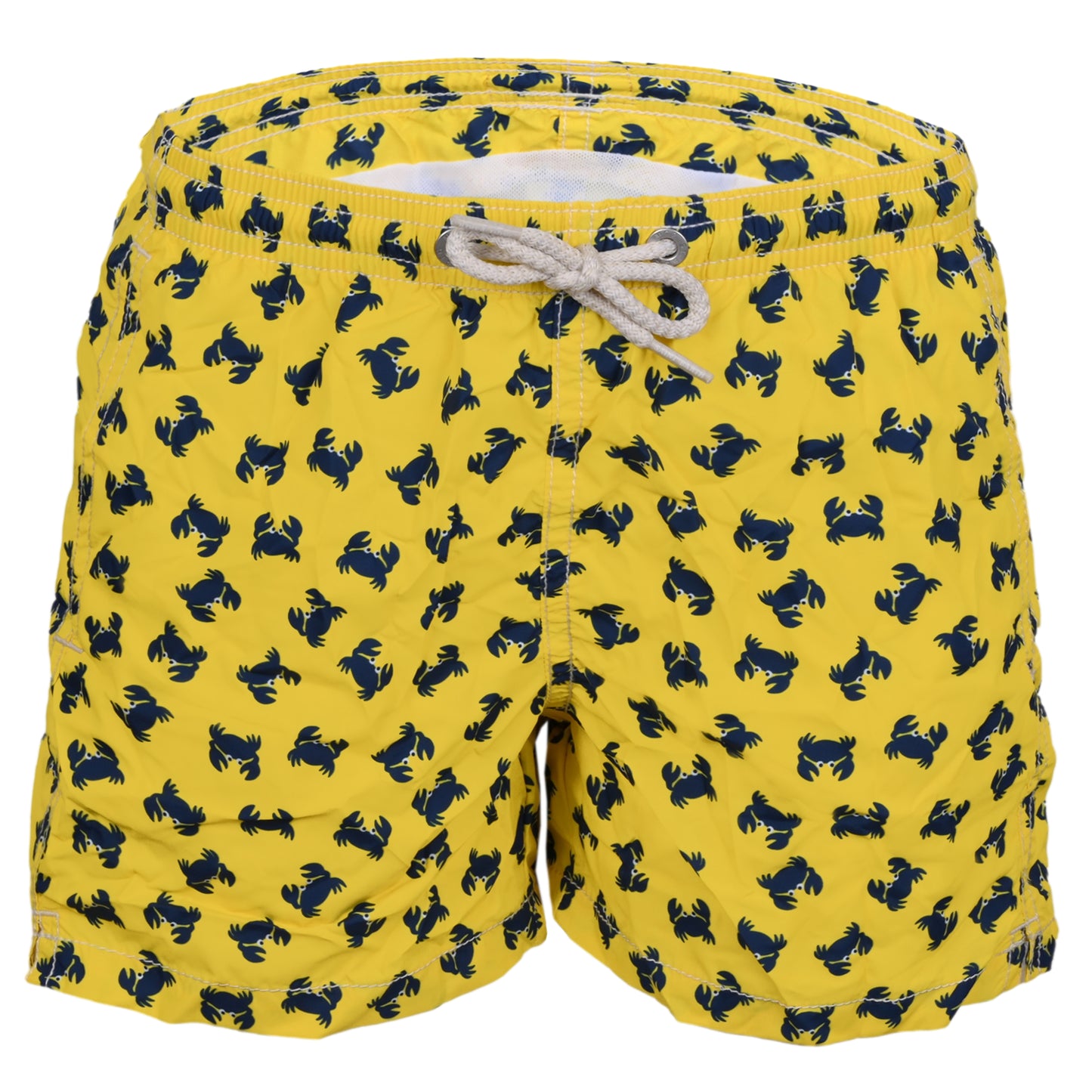 Load image into Gallery viewer, Jean Lighting Crab Fluo Yellow/Blue Boys Swimshorts - Swim Shorts
