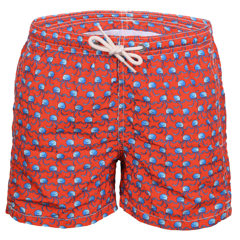 Jean Lighting Dansa Octopus Red Boys Swimshorts