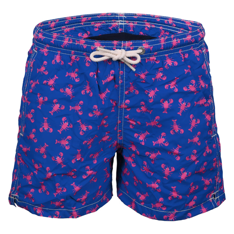 Jean Lighting Lobster Print Boys Swimshorts