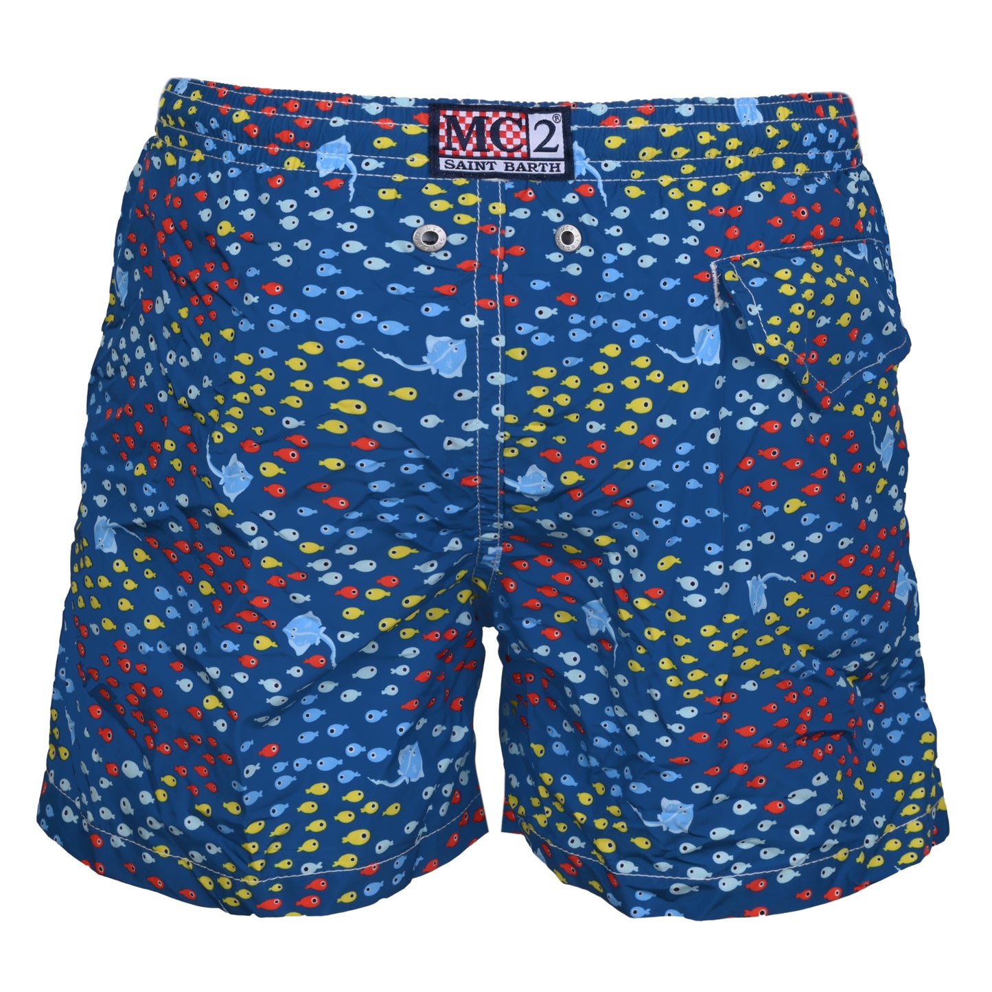 Load image into Gallery viewer, Jean Lighting Ray Fish Blue Boys Swimshorts - Swim Shorts
