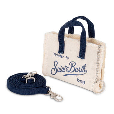 Keyring Bag Navy Blue/Beige - ONE SIZE - Bag