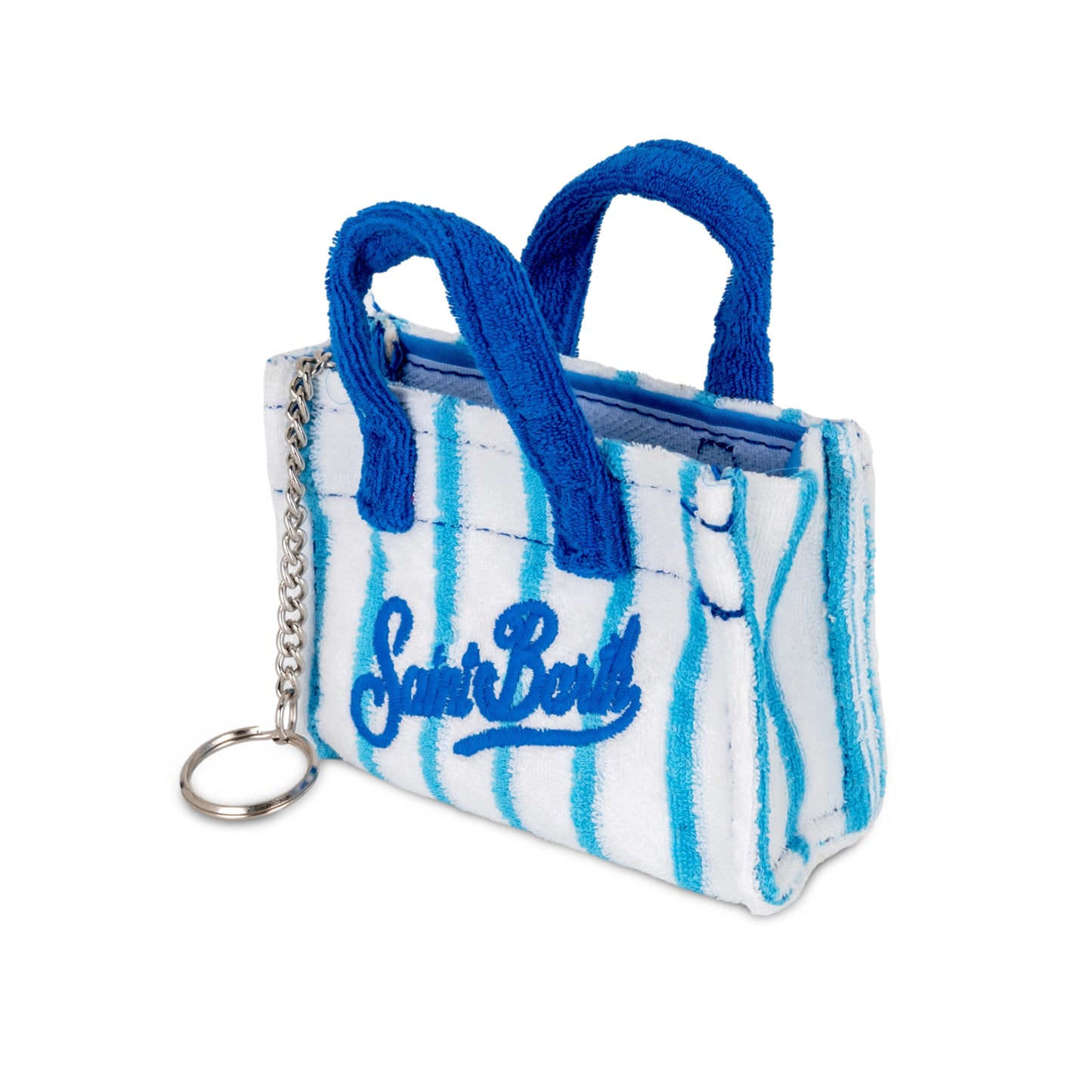 Load image into Gallery viewer, Keyring Bag Terry Stripes Blue - ONE SIZE - Bag
