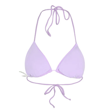 Leah Triangle Bikini Top Terry Purple - Bikini Top