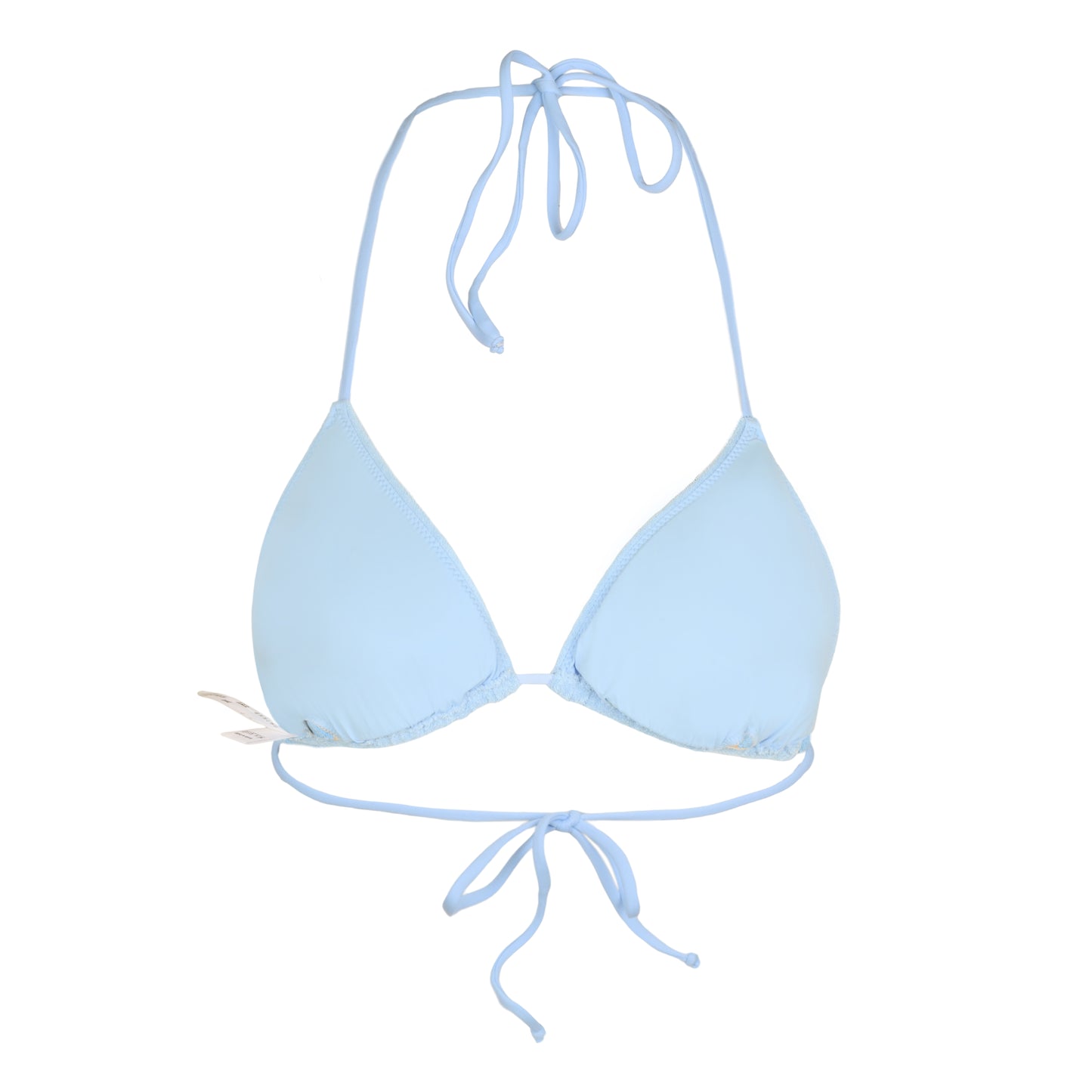 Load image into Gallery viewer, Leah Triangle Bikini Top Terry Blue - Bikini Top
