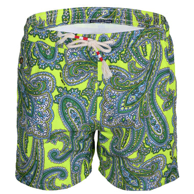 Lighting Cachemire Vibe Neon Yellow Mix Mens Swimshorts - Men’s Swim Shorts