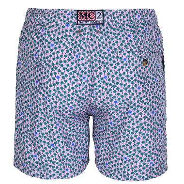 Lighting Foret Trees Lilac/Green Mens Swimshorts - Men’s Swim Shorts