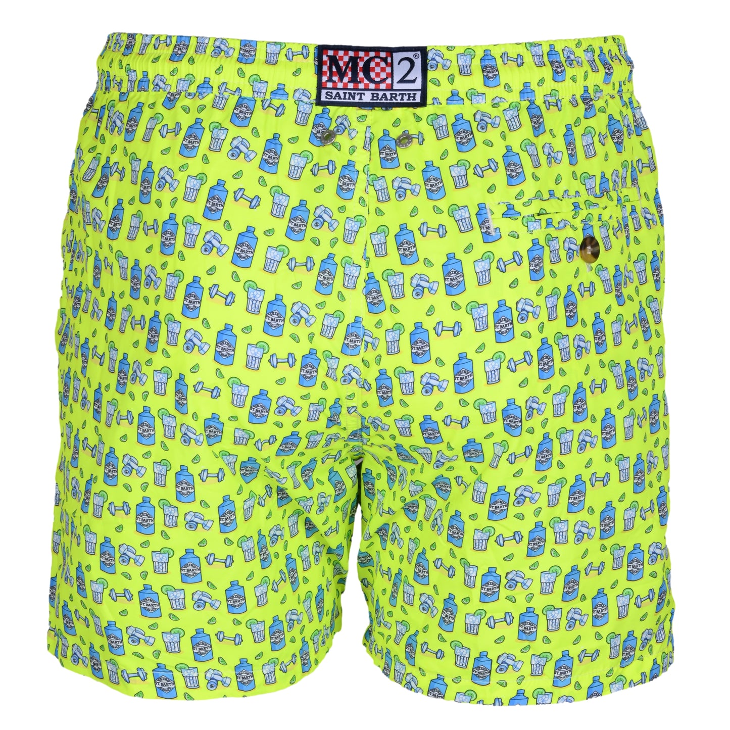 Load image into Gallery viewer, Lighting Micro Gin Gym Neon Yellow Mens Swimshorts - Men’s Swim Shorts
