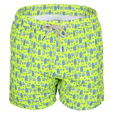 Lighting Micro Gin Gym Neon Yellow Mens Swimshorts - Men’s Swim Shorts