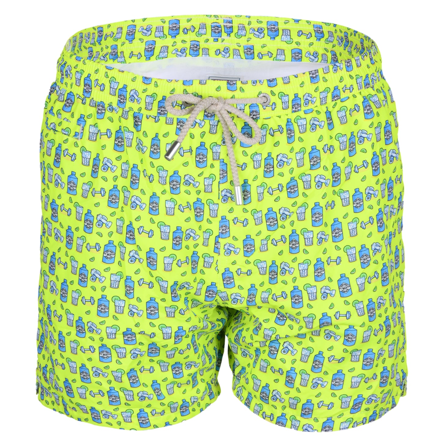 Load image into Gallery viewer, Lighting Micro Gin Gym Neon Yellow Mens Swimshorts - Men’s Swim Shorts
