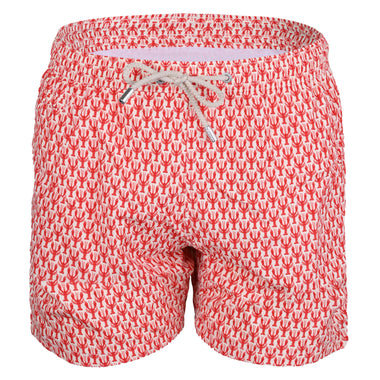 Lighting Micro Lobster Crew Red Mens Swimshorts - Men’s Swim Shorts