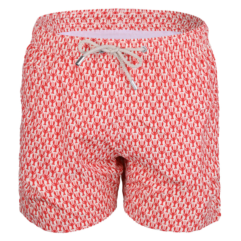 Lighting Micro Lobster Crew Red Mens Swimshorts
