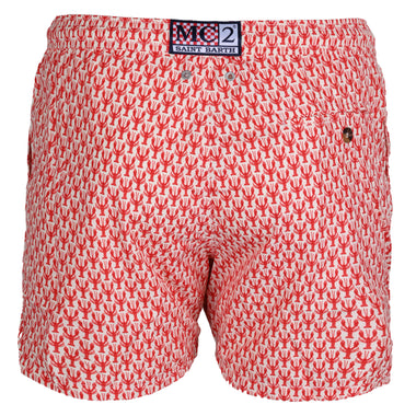 Lighting Micro Lobster Crew Red Mens Swimshorts - Men’s Swim Shorts