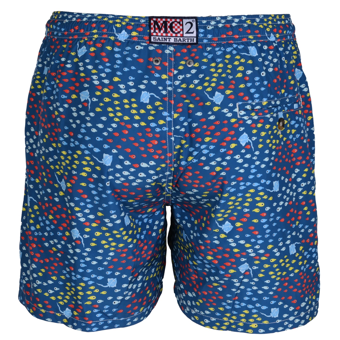 Load image into Gallery viewer, Lighting Micro Ray Fish Blue Mens Swimshorts - Men’s Swim Shorts
