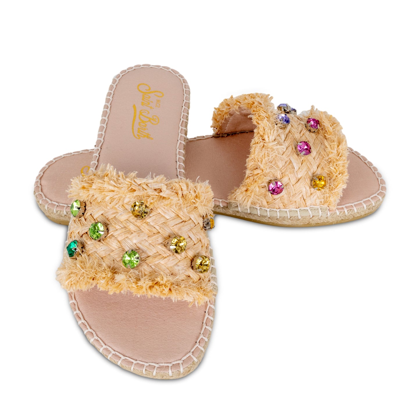 Load image into Gallery viewer, Luz Straw Strass Beige/Multic - Shoes
