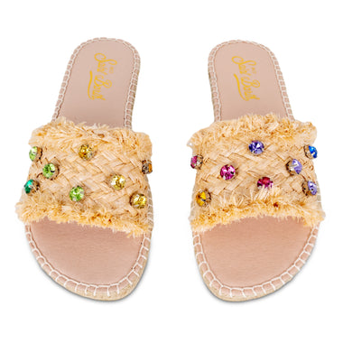Luz Straw Strass Beige/Multic - Shoes
