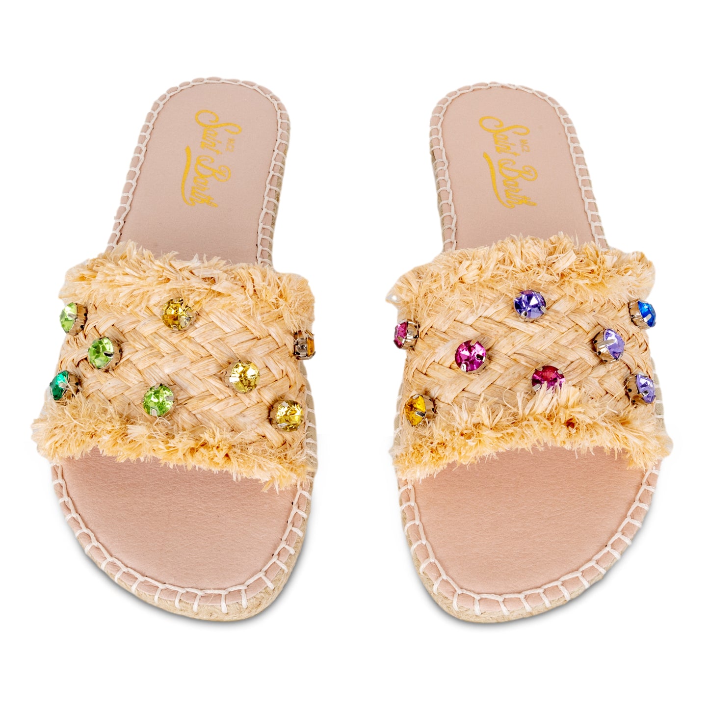 Load image into Gallery viewer, Luz Straw Strass Beige/Multic - Shoes
