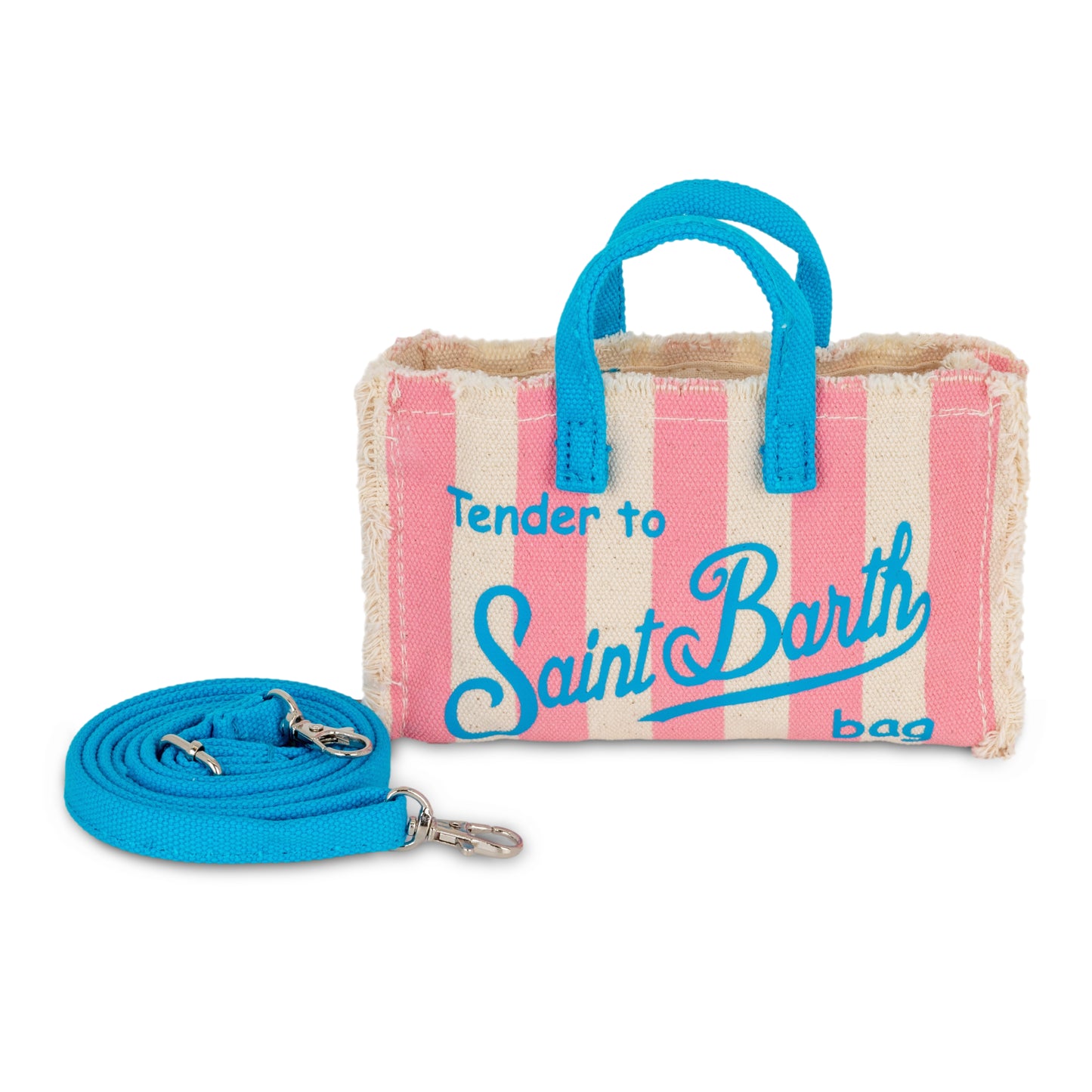 Load image into Gallery viewer, Phone Bag Stripes Pop Beige Pink &amp;amp; Blue - ONE SIZE - Bag

