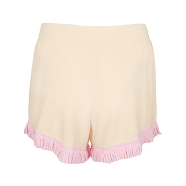Swing Shorts Terry Fringe Beige/Pink - Shorts