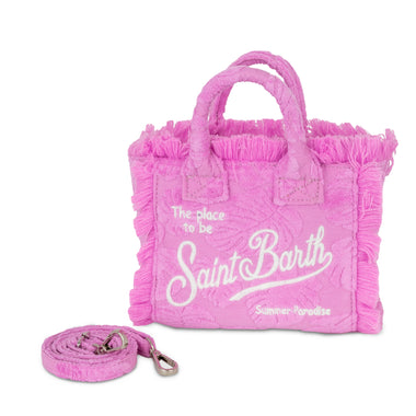 Vanity Mini Sponge Terry Embossed Leaf Pink - ONE SIZE - Bag