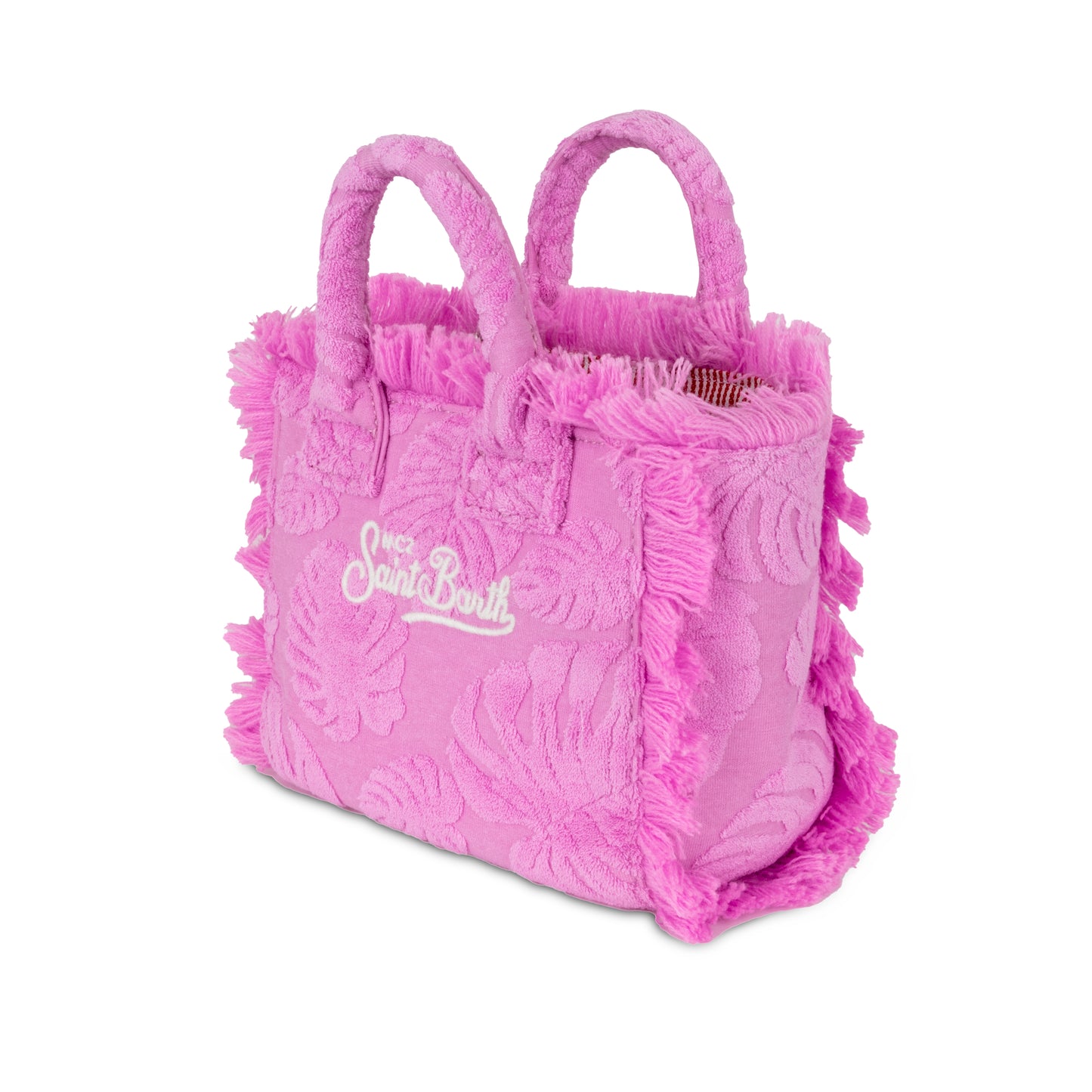Load image into Gallery viewer, Vanity Mini Sponge Terry Embossed Leaf Pink - ONE SIZE - Bag
