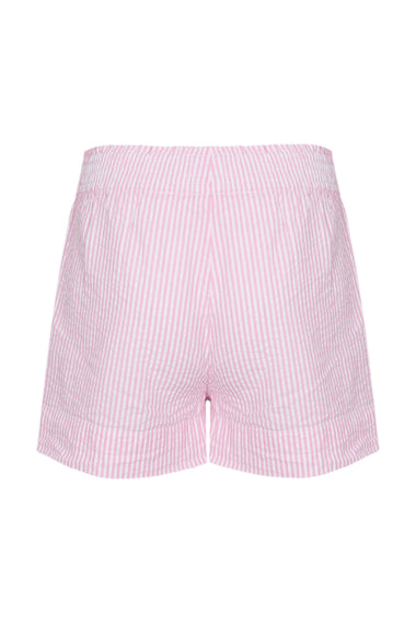 Meave Jr Seersucker Stripes Pink Girl Pullup Short