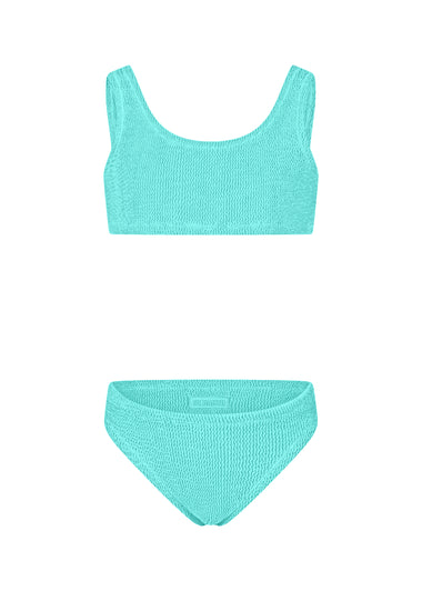 Water Green Crinkle Classic Bralette Bikini Baker - Bikini