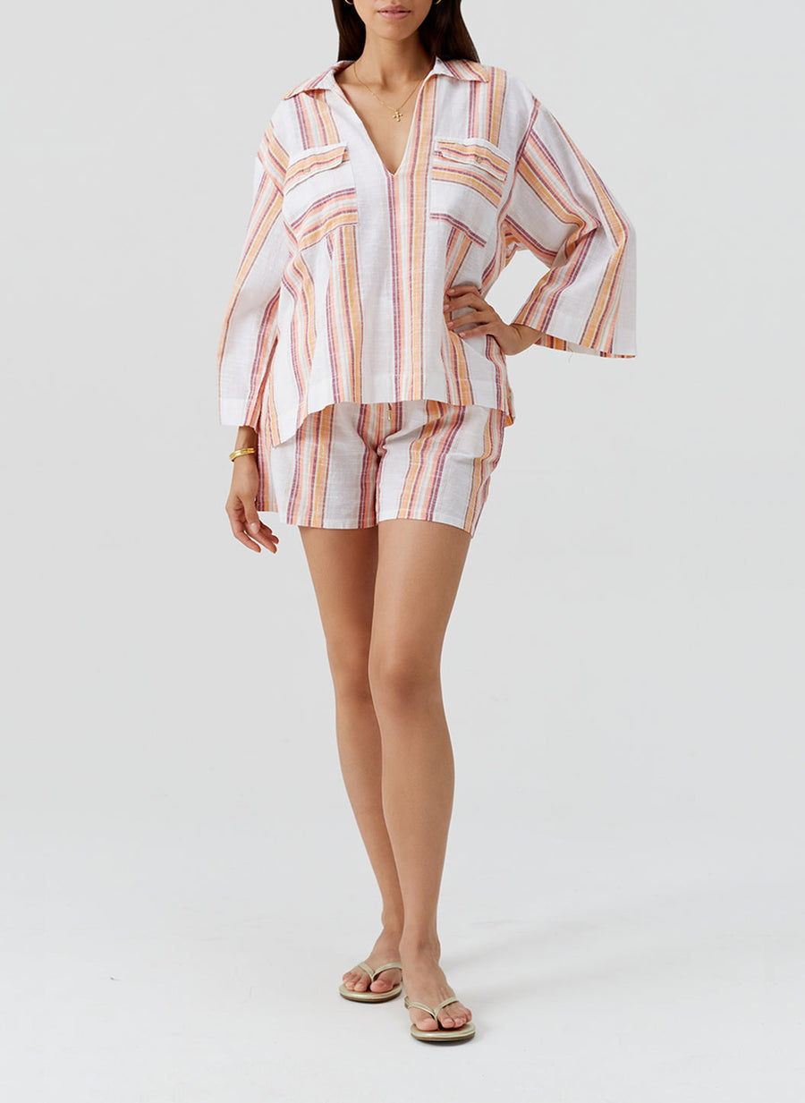 Load image into Gallery viewer, Billi Top Sunset Stripe
