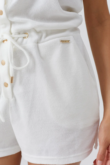 Cheryl Terry Playsuit White