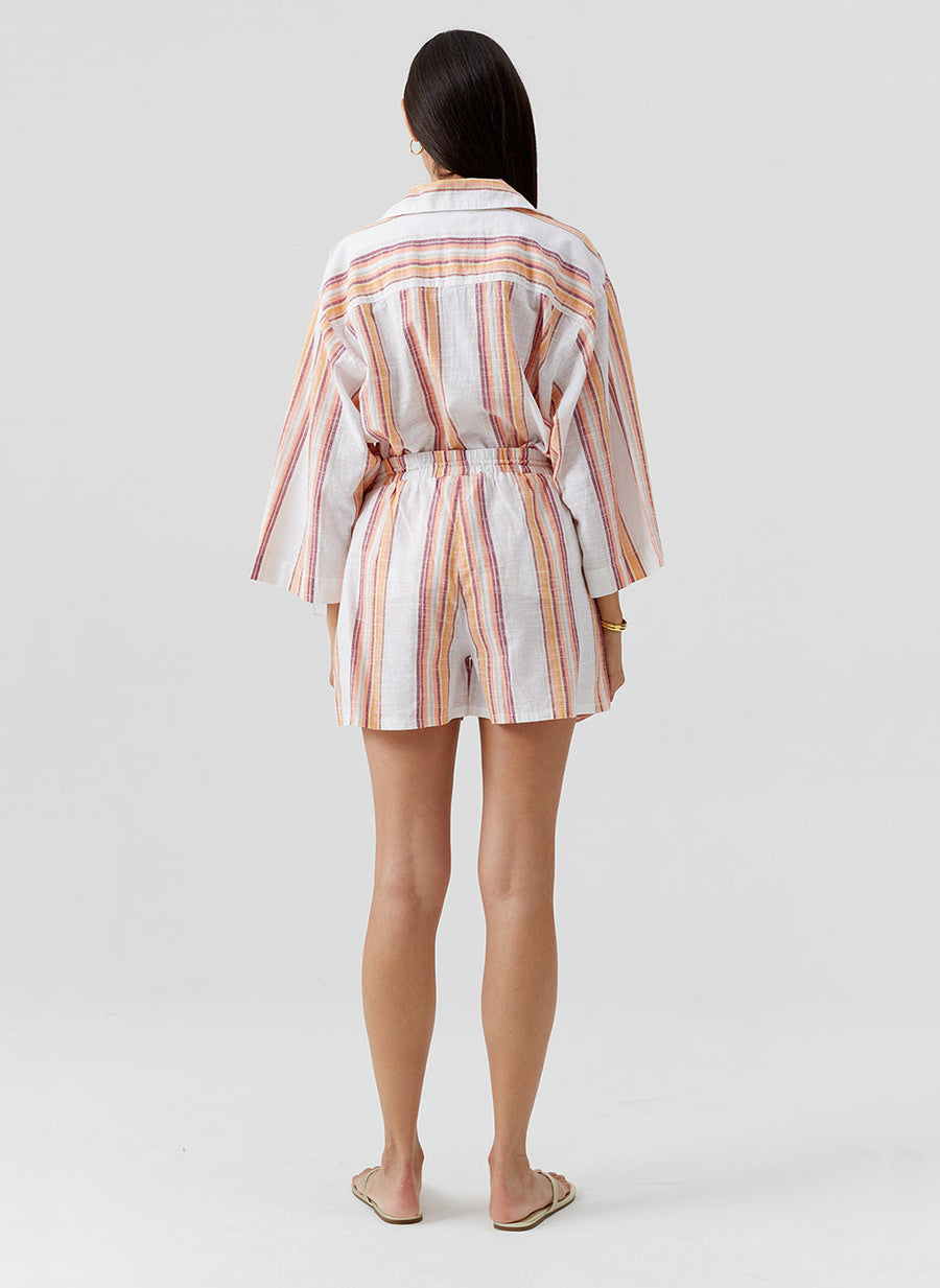 Load image into Gallery viewer, Delfina Sunset Stripe Shorts
