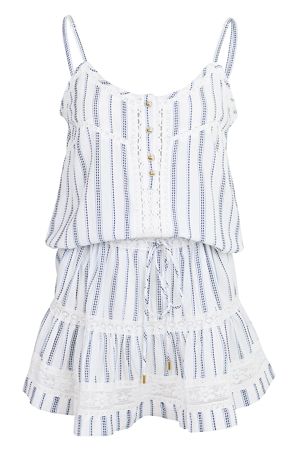 Load image into Gallery viewer, Kelly Short Dress Stripe
