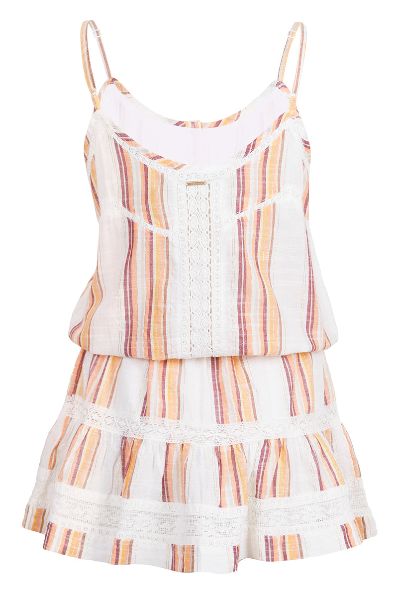 Kelly Short Dress Sunset Stripe