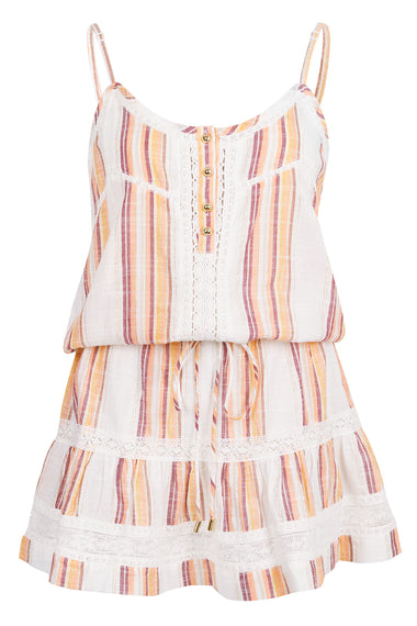 Kelly Short Dress Sunset Stripe