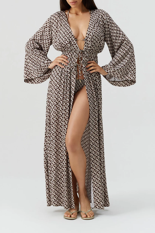 Maja Long Kaftan Chain