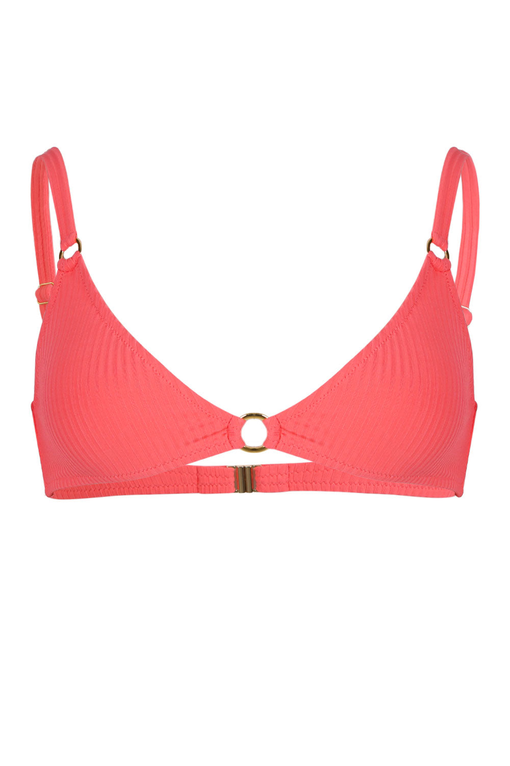 Load image into Gallery viewer, Montenegro Bikini Top Apricot Ribbed

