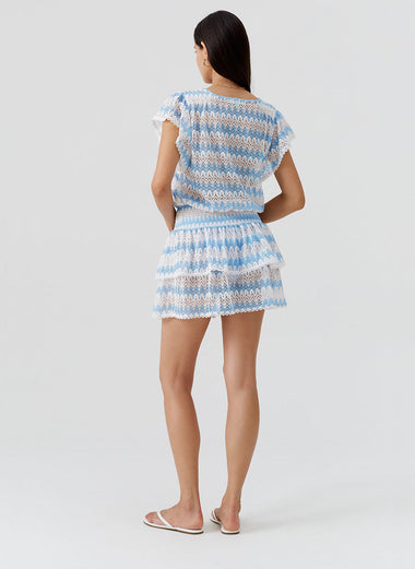 Remi Short Dress White/Oasis