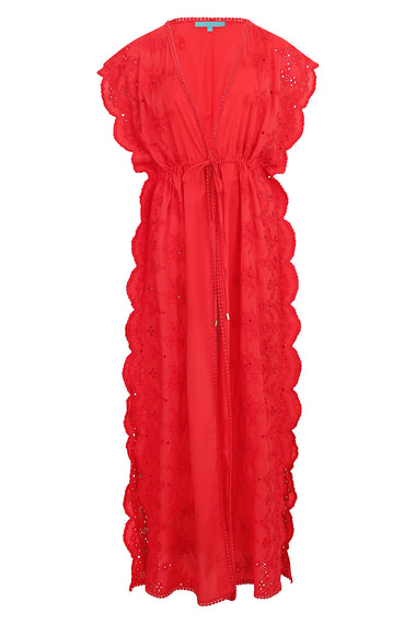 Talitha Long Kaftan Red