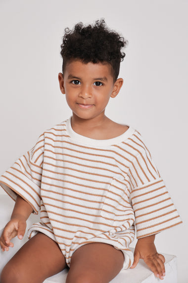 Cocoa Stripes Romper