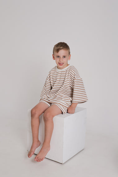 Cocoa Stripes Terry Set