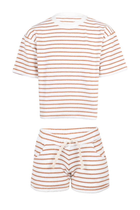 Cocoa Stripes Terry Set