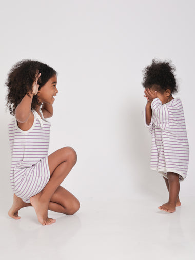 Lilac Oversize Terry Romper