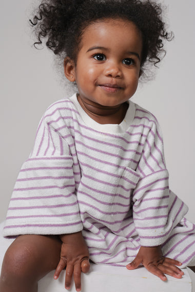 Lilac Oversize Terry Romper