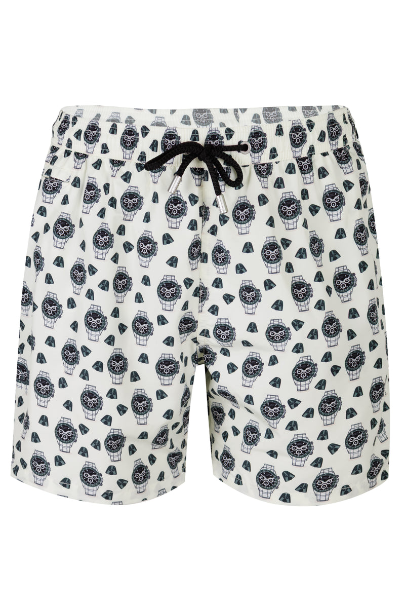Men Lighting Micro Watch in the Night Shorts